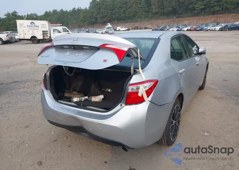 2015 Toyota Corolla S Plus z USA, uszkodzony, nr VIN 2T1BURHEXFC284978